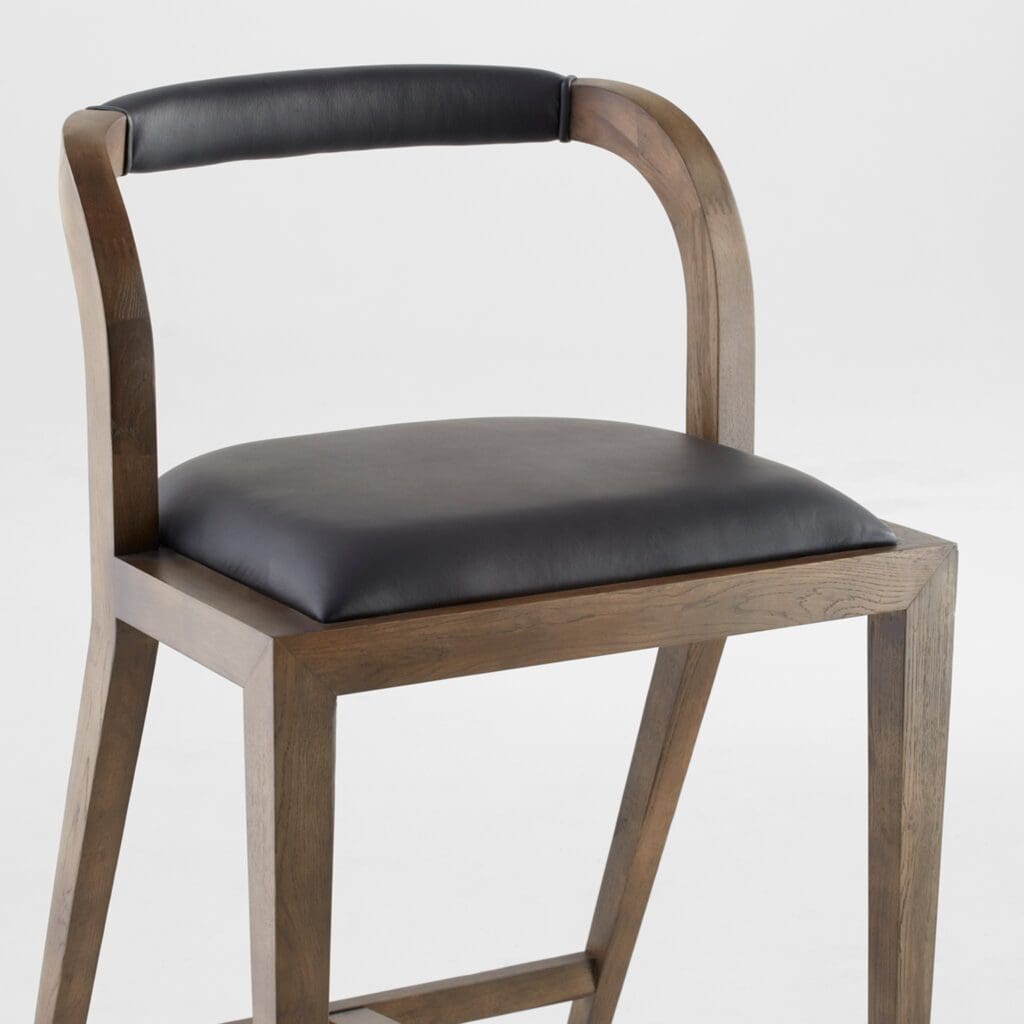 Cyan Design 11381 Caralia Bar Stool in Black - Modern Kitchen & Bar Counter Height Stool for Home, Restaurant & Cafe