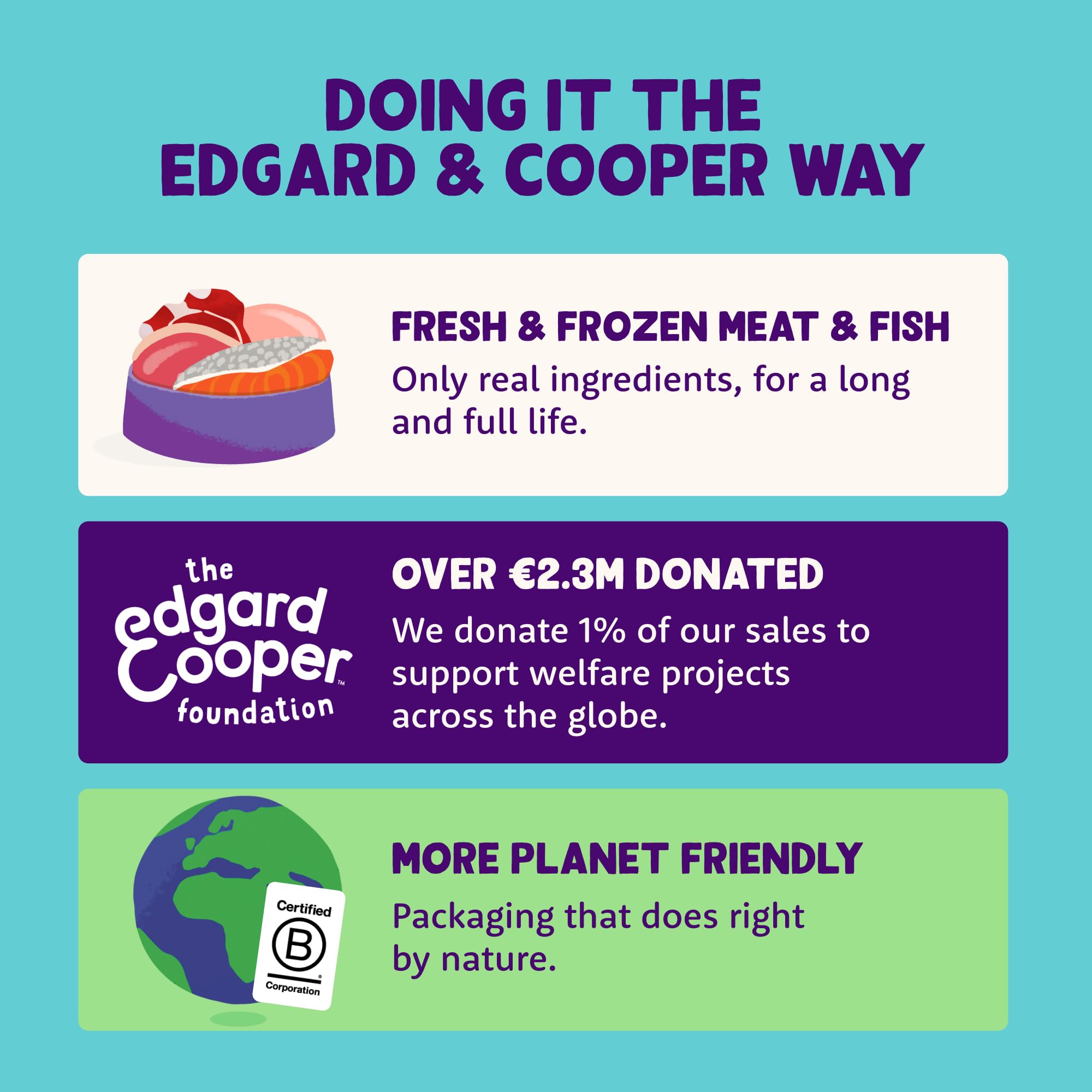 Edgard Cooper Adult Natural Wet Dog Food - Grain Free, Gluten Free, Salmon & Turkey Recipe (11 x 150g Cups) - High Protein with Fresh Meat & Essential Amino Acids for Digestive Health | Perfect for Sensitive Stomachs & Daily Meals