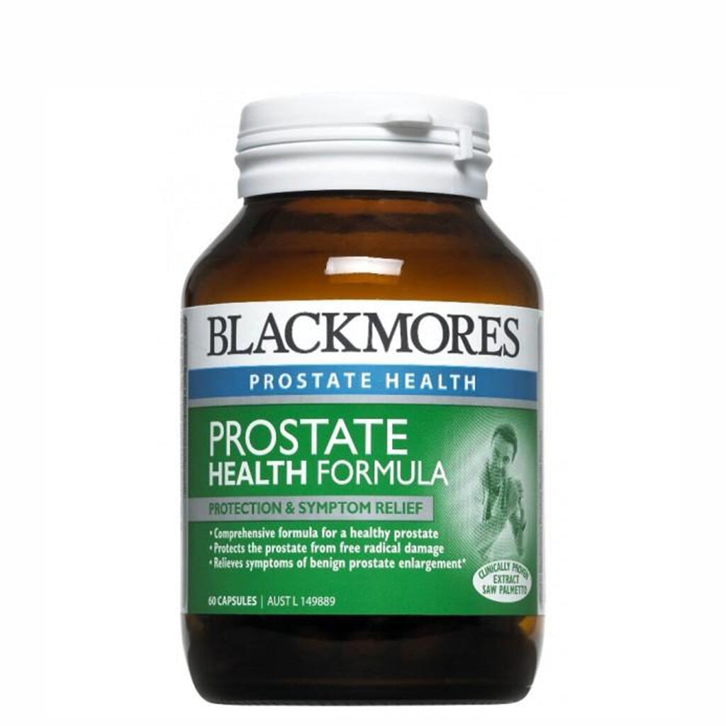 Blackmores Prostate Health Formula - Premium Men's Prostate Support Supplement with Saw Palmetto & Zinc - Promotes Urinary & Reproductive Wellness - Ideal for Active Men Over 50