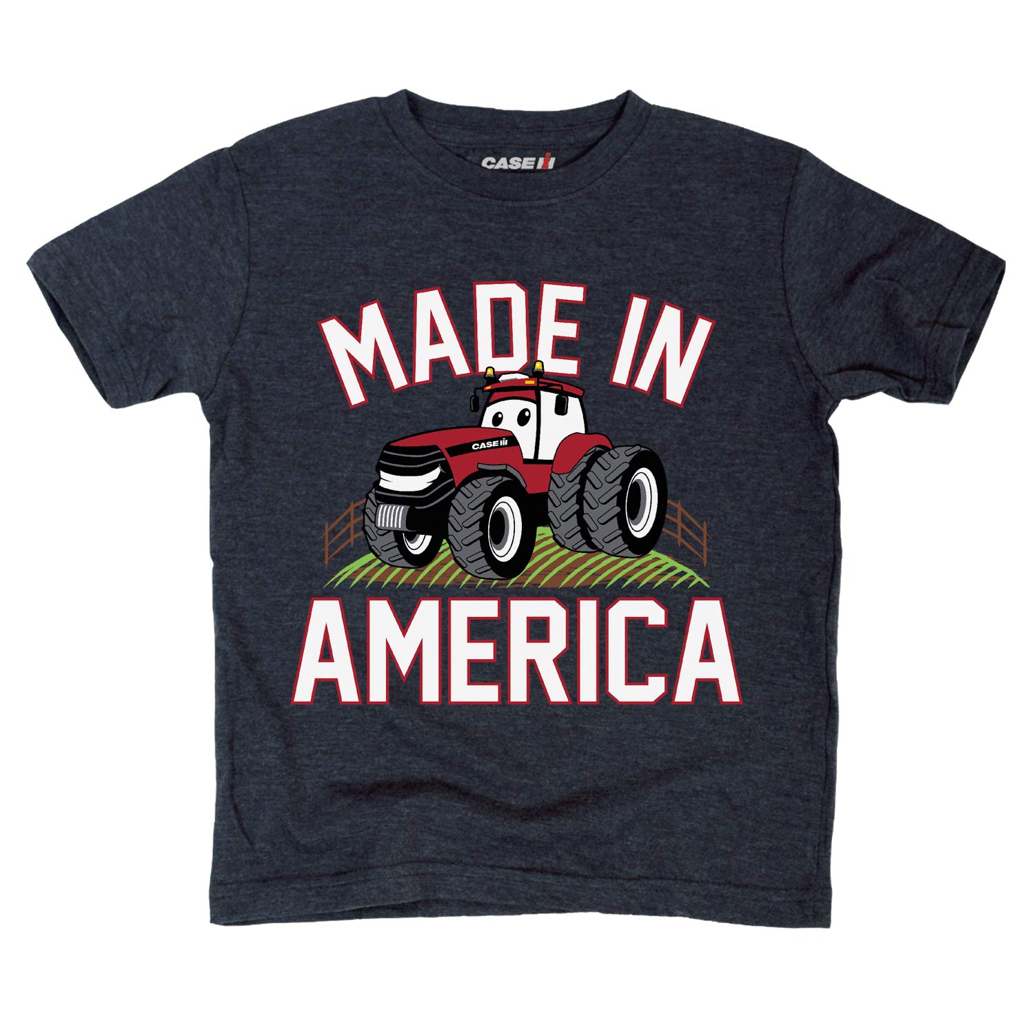 Case IH Toddler Short Sleeve Graphic T-Shirt - 100% Cotton American-Made Boys & Girls Tee - Perfect for Farm Visits, Outdoor Play & Casual Wear