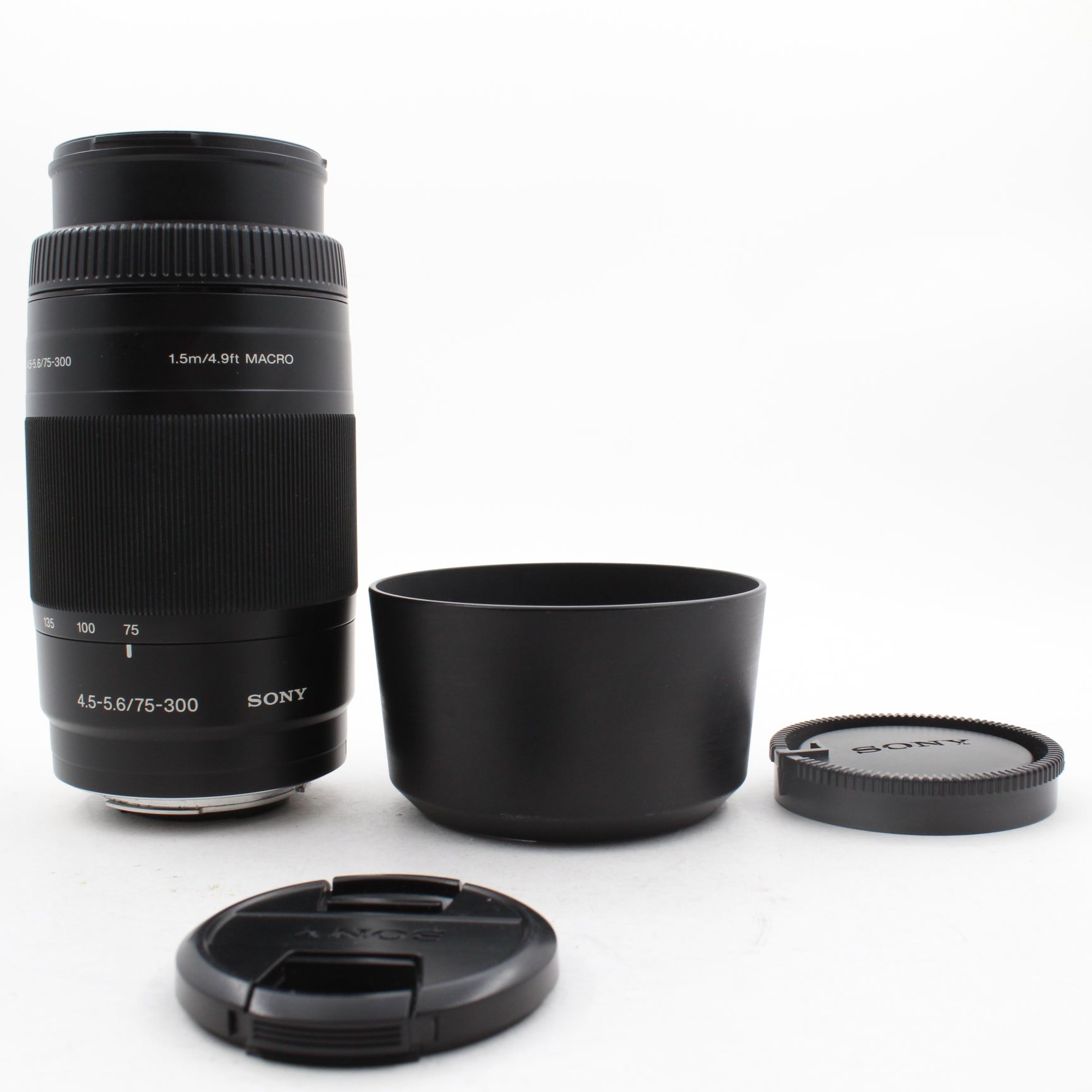 Used Sony 75-300mm f/4.5-5.6 Compact Super Telephoto Zoom Lens for Wildlife & Sports Photography - Alpha DSLR Camera Compatible