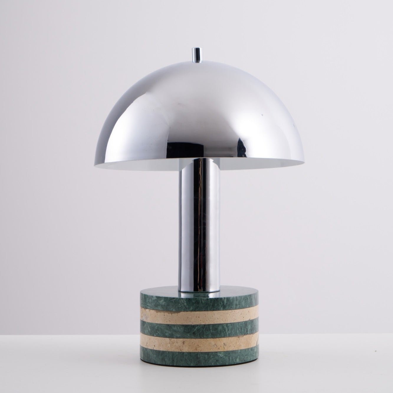 Modern Chrome Table Lamp - Adjustable Brightness LED Desk Light for Home Office, Bedroom & Reading - Stylish Nightstand Lamp with USB Port