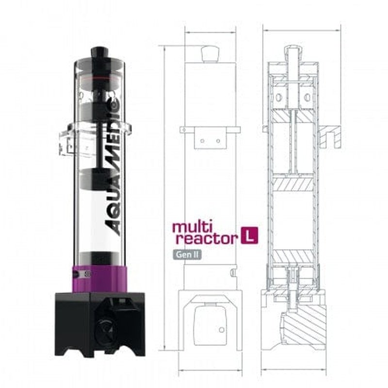 Aqua Medic Multi Reactor Gen 2 - Premium Aquarium Protein Skimmer for Saltwater & Reef Tanks - Efficient Water Filtration System for Marine Life & Coral Care