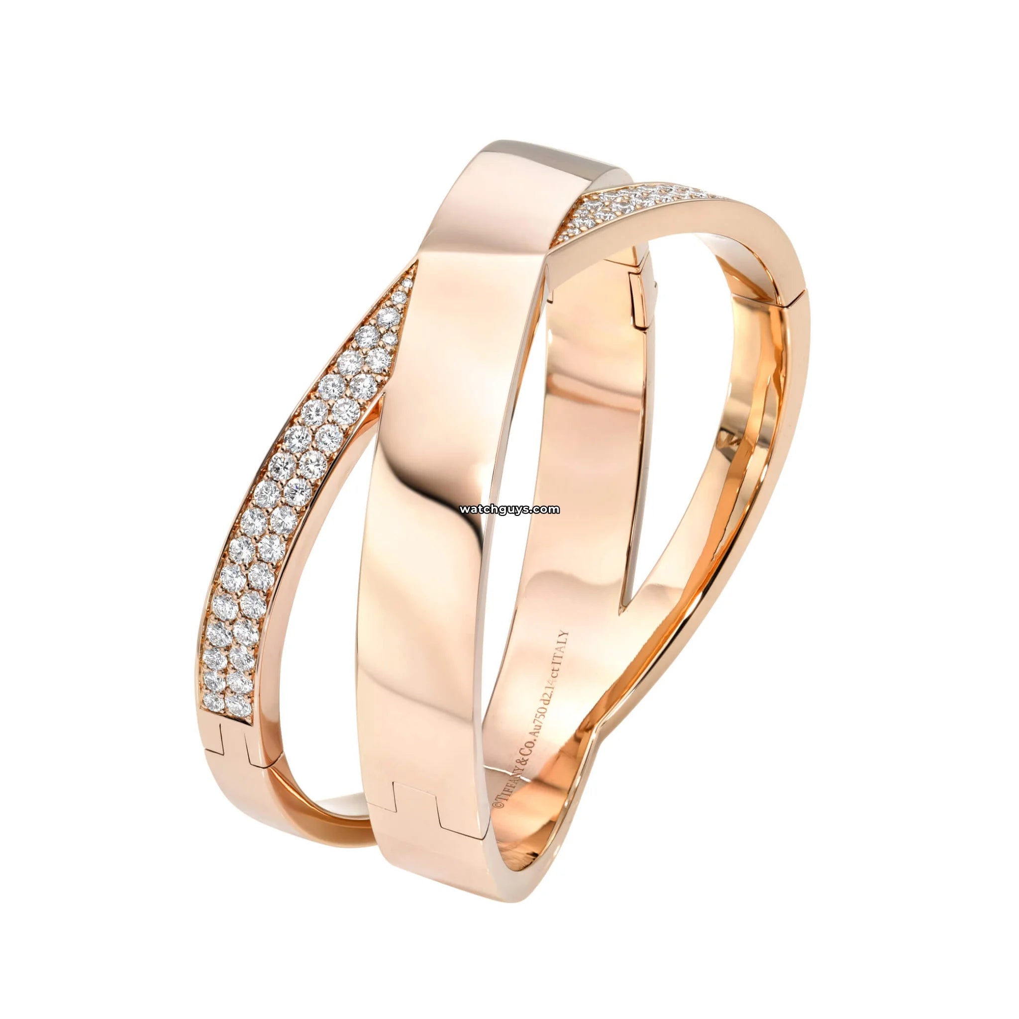 Tiffany & Co. Atlas Wide X Diamond Bracelet - 18K Gold Luxury Jewelry for Women - Perfect for Anniversary Gifts, Weddings & Special Occasions