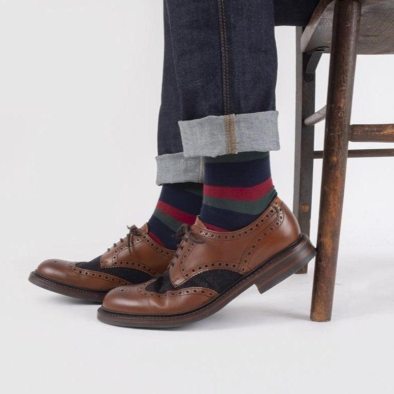 Premium Men's Black Cotton Watch Socks - Comfortable & Breathable for Casual Wear, Sports & Everyday Use