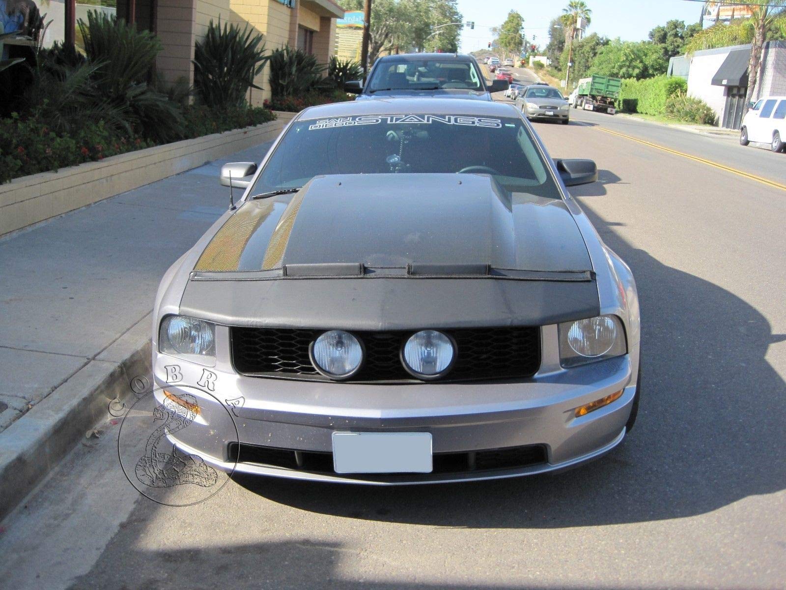 Ford Mustang GT 2005-2008 Car Hood Mask Bonnet Bra - Protective Cover for 05 06 07 08 Models - Perfect for Road Trips & Car Shows