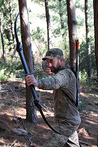 SAS Recon Folding Survival Bow - USA Made Compact Hunting Bow for Outdoor Adventures, Camping & Emergency Preparedness