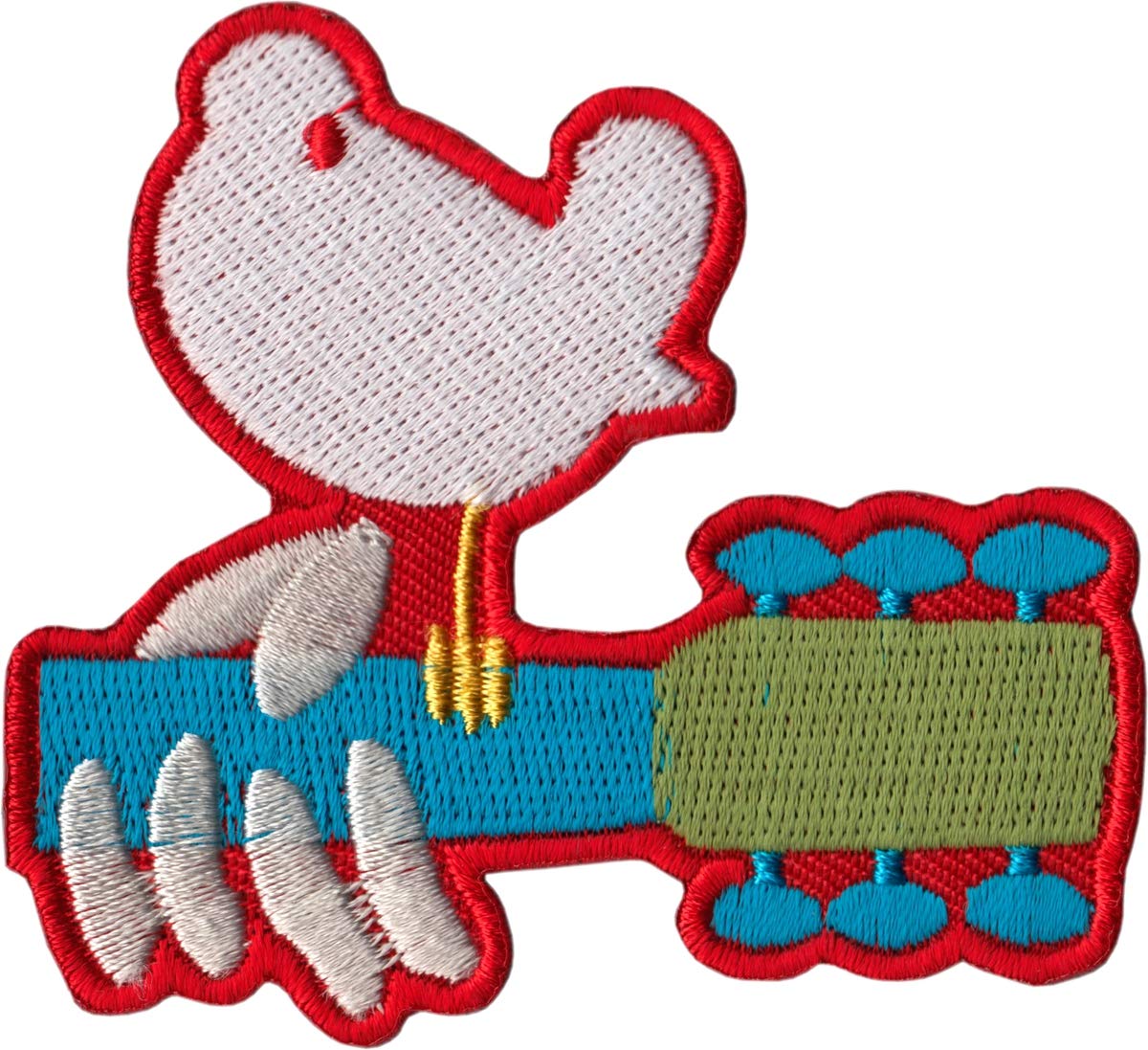 Woodstock Music Festival Dove Logo Embroidered Iron-On Patch for Jackets, Bags & DIY Crafts - Vintage Style Sew-On Badge for Denim, Backpacks & Festival Gear