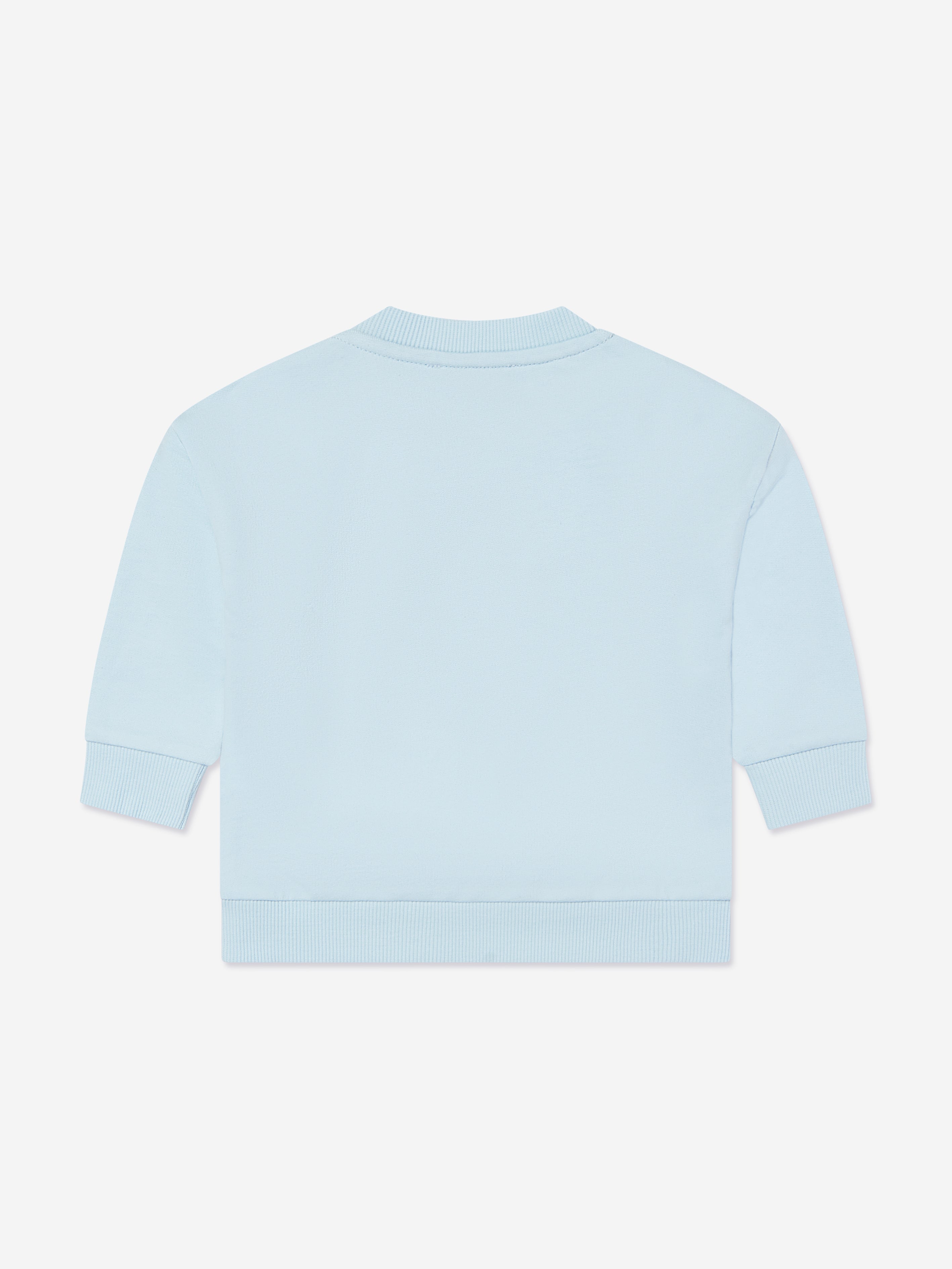 Stylish Blue Baby Logo Sweatshirt - Soft Cotton Pullover for Infants & Toddlers - Perfect for Playdates, Family Outings & Photo Shoots