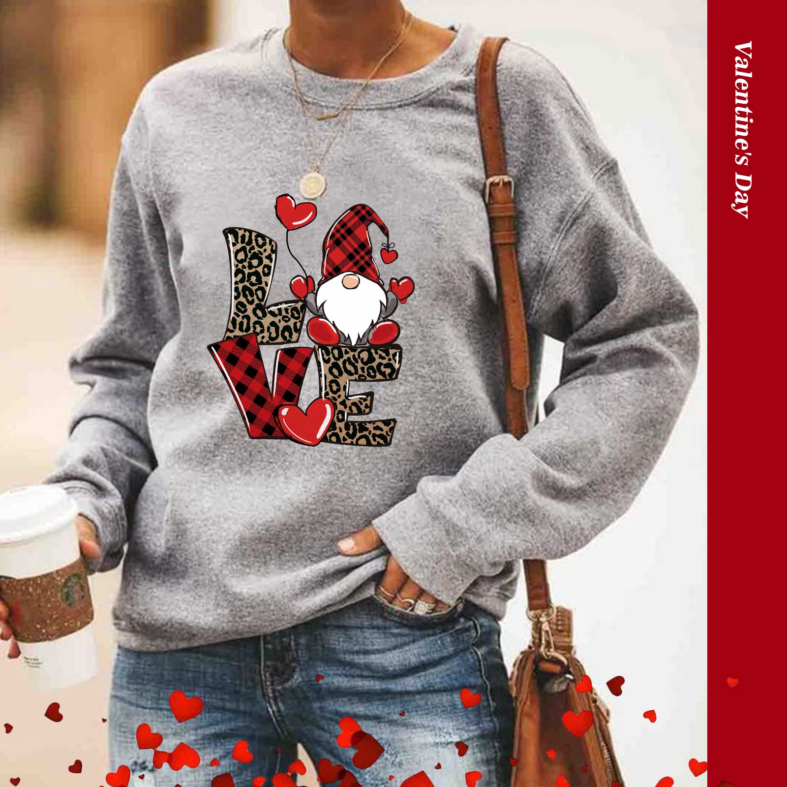 Valentine's Day Iron On Decals for Clothing - 12pcs HTV Heat Transfer Vinyl Stickers, DIY Iron On Patches for T-Shirts, Bags, Hats, Pillows - Perfect for Craft Decorations & Personalized Gifts (Red)