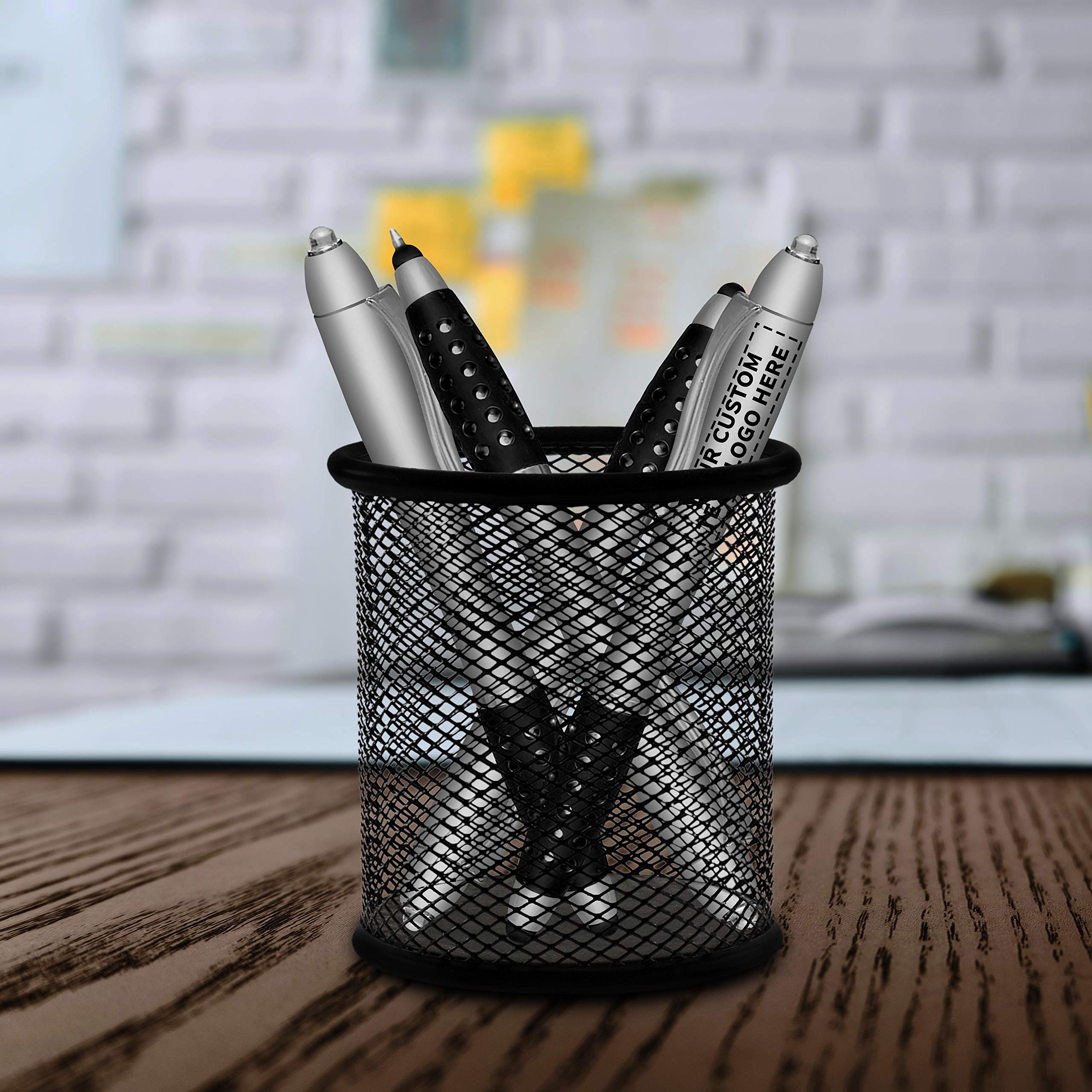 Customizable Silver Stylus Pens with White LED Light - 50 Pack Bulk Order - Personalized Gripper for Tablets, Smartphones - Perfect for Business Promotions, Trade Shows & Digital Artists