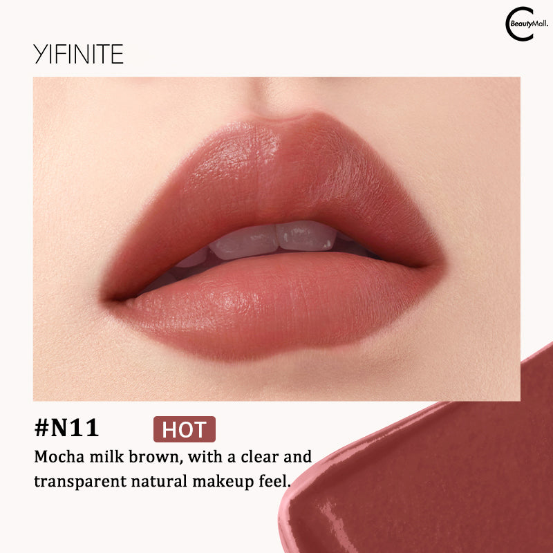 Yifinite Satin Color Lip Lacquer - Long Lasting Hydrating Lip Gloss with High Shine, Non-Sticky Formula for Daily Wear & Special Occasions