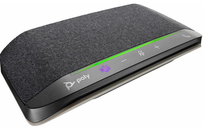 HP Poly Sync 10 Wired Speakerphone with Noise Cancellation - USB Conference Speaker for Clear Calls - Perfect for Home Office, Remote Work & Video Conferencing