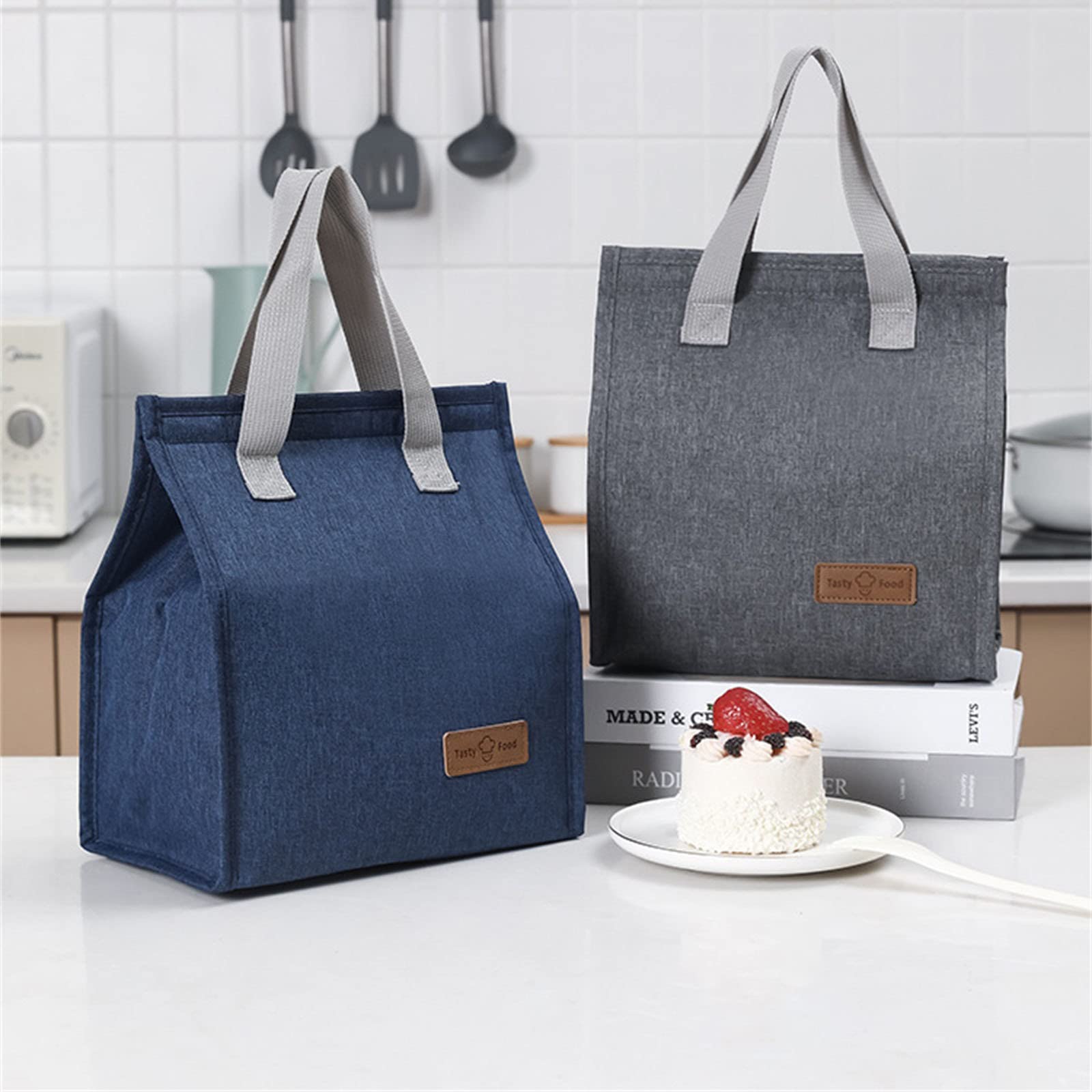 **Insulated Lunch Bag for Women & Men - Large Oxford Cloth Lunch Box with Wide Opening, Thermal Snack Organizer & Drinks Holder - Perfect for Work, Picnic, Hiking, Beach & Fishing**