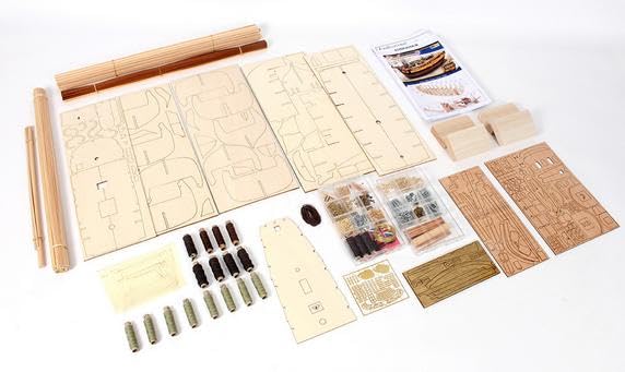 Endeavour 1/54 Scale Model Ship - Handcrafted Wooden Sailing Boat for Collectors & Decor | Perfect for Home Display, Nautical Gifts & Historical Enthusiasts