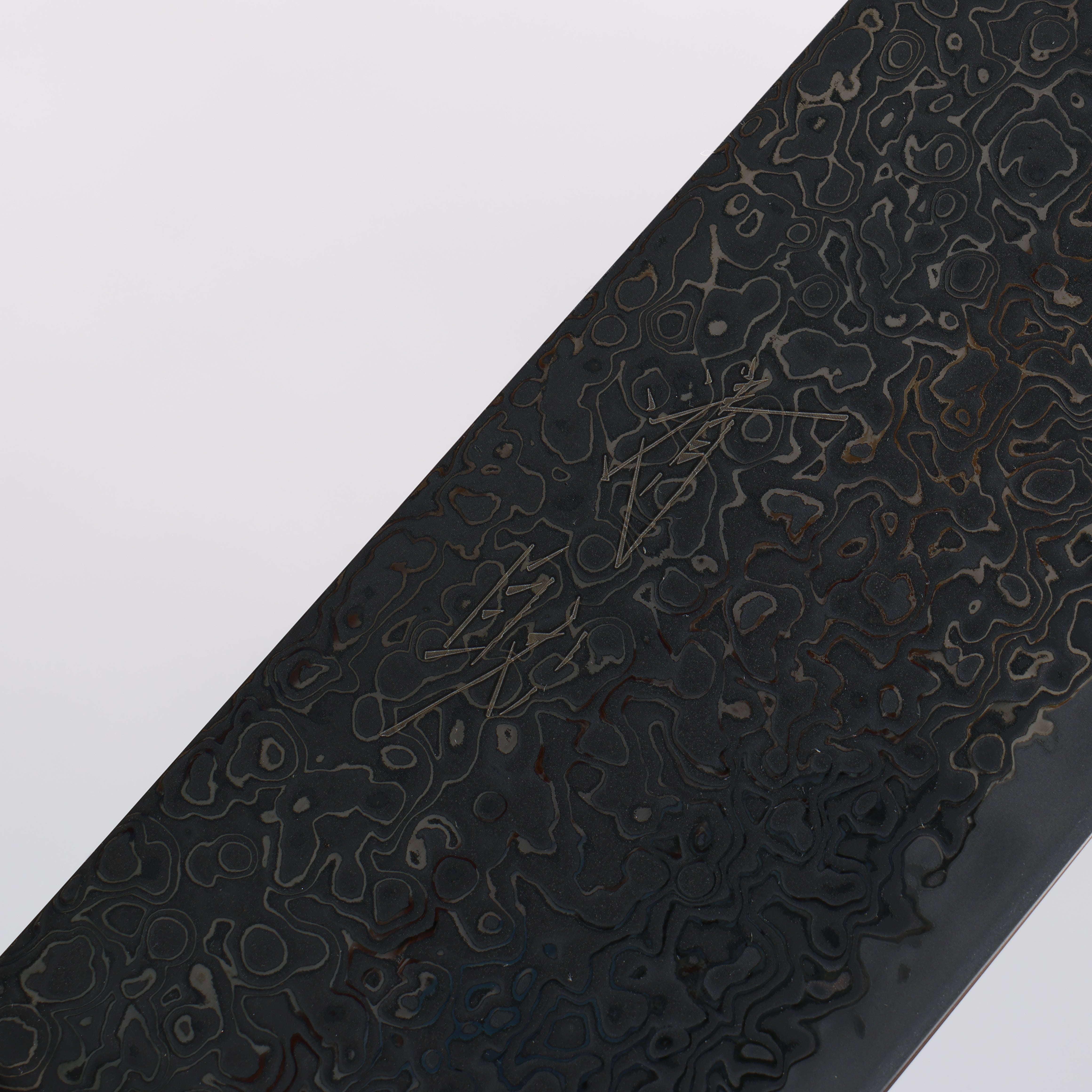 Premium Seisuke SG2 Black Damascus Santoku Knife 180mm - Japanese High Carbon Steel Blade with Ebony Wood Handle - Perfect for Slicing, Dicing, and Chopping Vegetables, Meat, and Fish