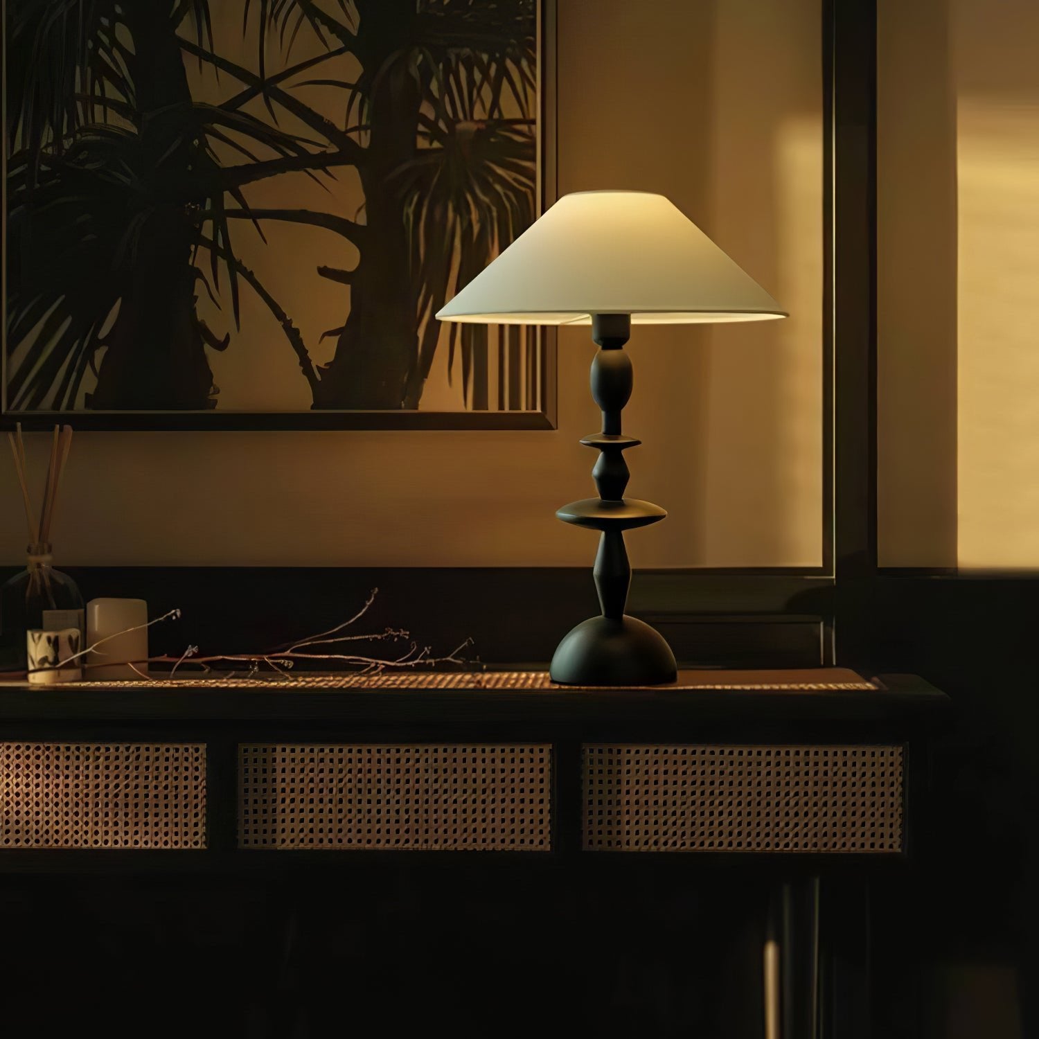Handcrafted Wooden Table Lamp - Modern & Rustic Home Decor for Bedroom, Living Room & Office - Eco-Friendly & Stylish Lighting Solution