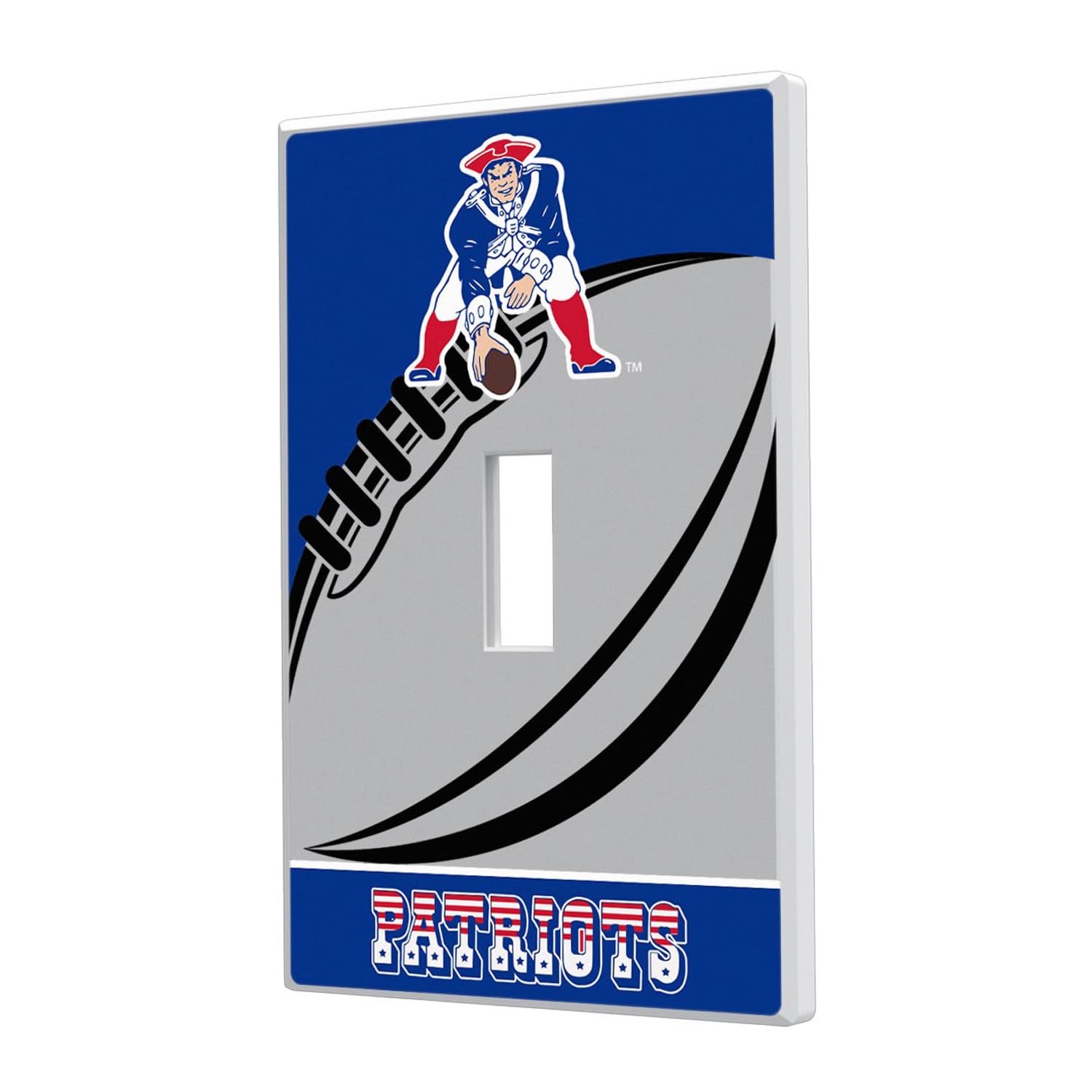 NFL Team Logo Single Toggle Light Switch Plate Cover - Decorative Wall Plate for Bedroom, Living Room, Game Room & Man Cave - Officially Licensed NFL Football Home Decor