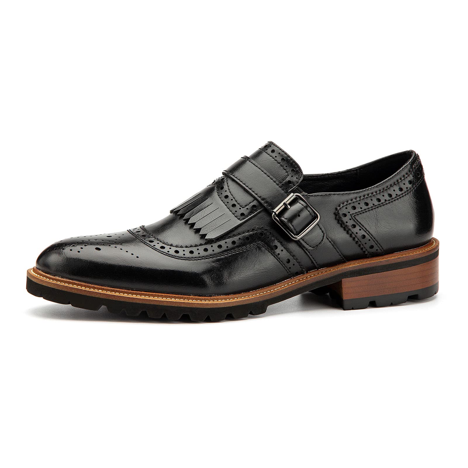 JITAI Men's Oxford Dress Shoes - Comfortable Casual Formal Shoes for Business, Office & Wedding - Premium Leather Lace-Up Loafers for Everyday Wear