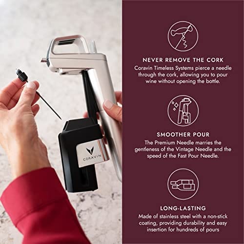Coravin Premium Replacement Needle for Timeless Wine by the Glass Systems & Wine Savers | Genuine Coravin Accessory | Perfect for Wine Preservation & Tasting at Home