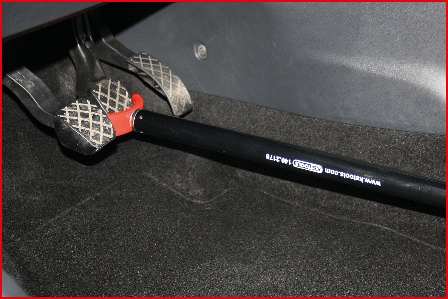 KS Tools 140.2178 Telescopic Bonnet/Tailgate Support Rod - Adjustable 64-109 cm (25-43 inches) - Universal Car Hood & Trunk Strut Replacement - Perfect for Vehicle Maintenance & DIY Repairs