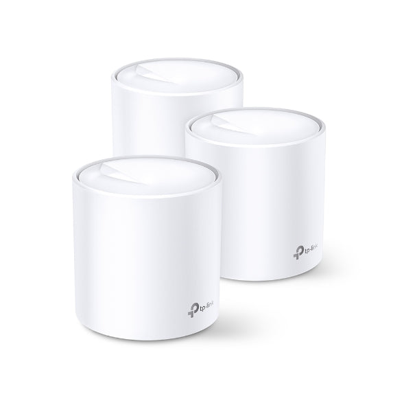 Deco X60 AX3000 Whole Home Mesh WiFi System 3-Pack - Seamless Coverage for Large Homes, Offices & Smart Devices