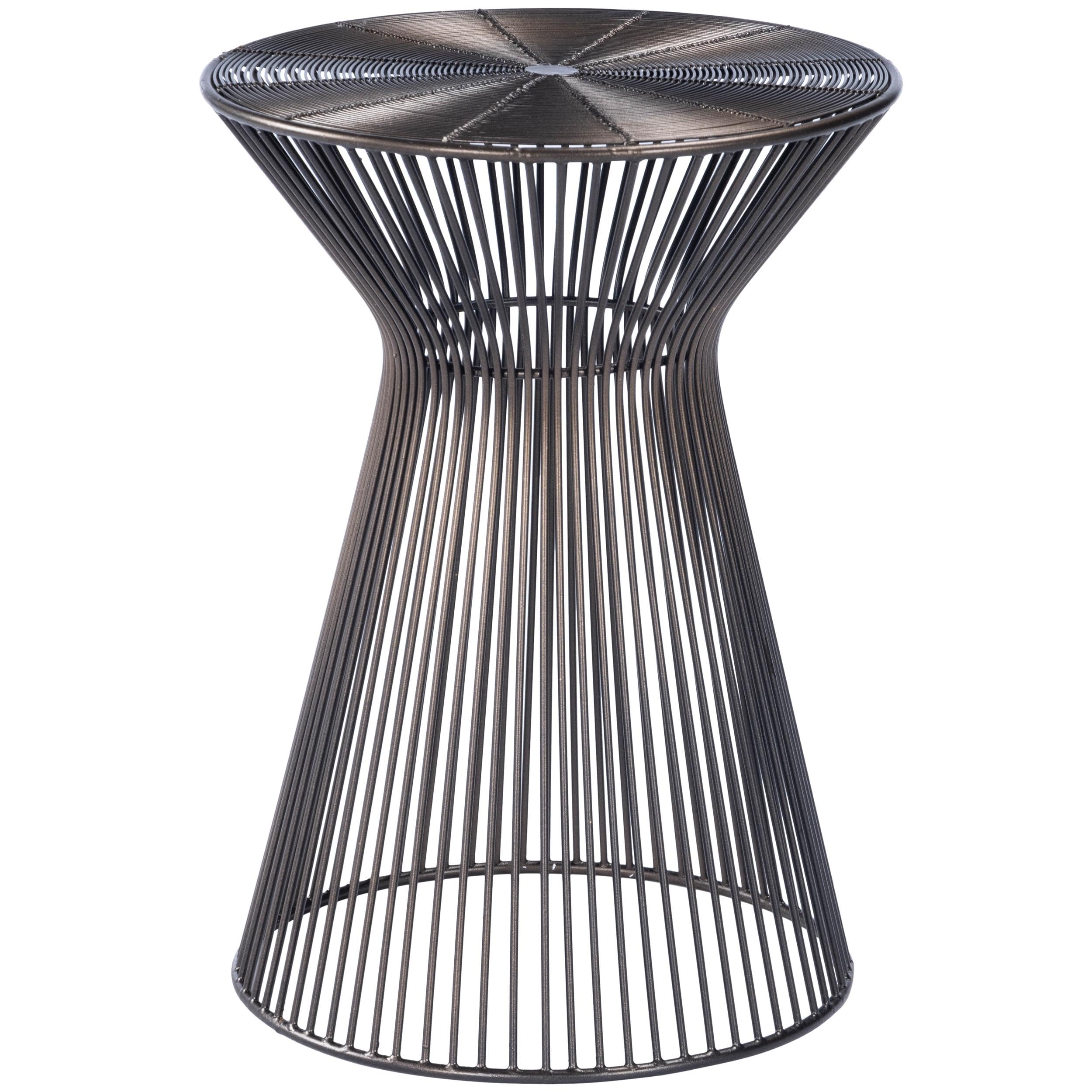 Black Iron Frame Accent Table by Butler Specialty Metalworks - Modern Side Table for Living Room, Bedroom & Office Decor