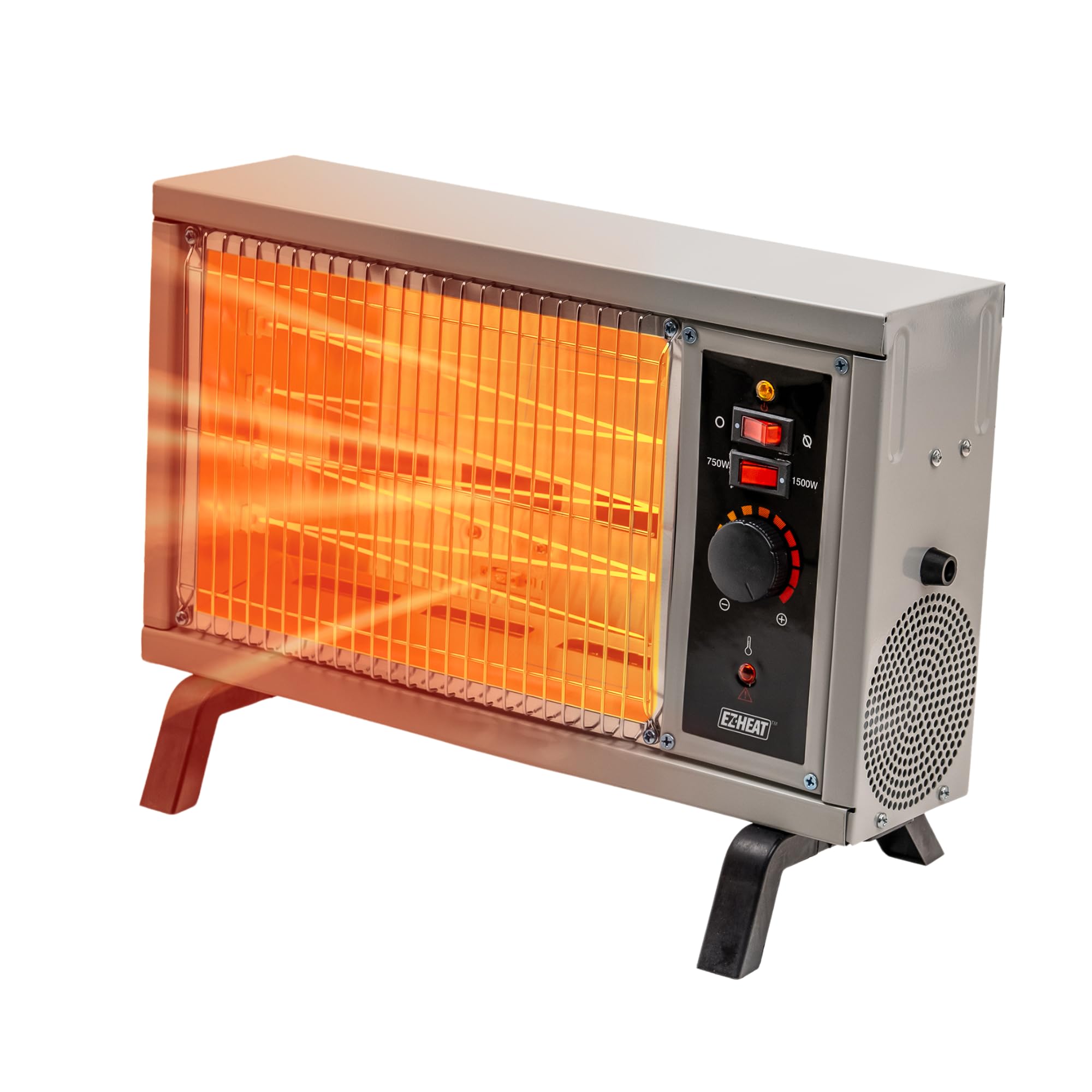 Portable Electric Space Heater with Adjustable Temperature - Indoor Radiant Heater for Home, Office, Garage & Workshop - Perfect for Winter Heating & Energy Saving (Model QGW15-550A)