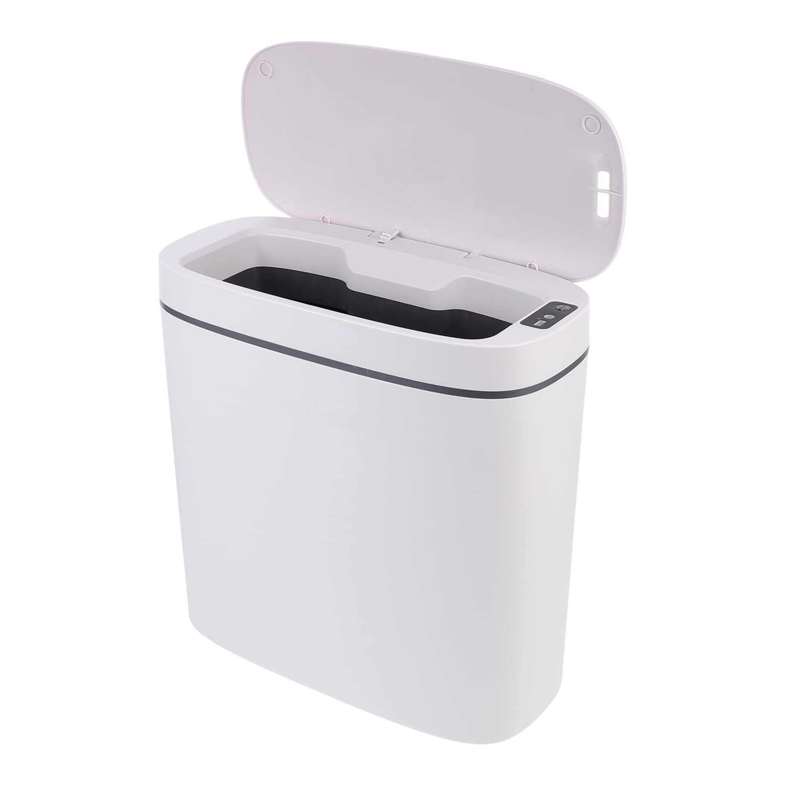 VORCOOL Automatic Motion Sensor Trash Can - 14L Touchless Rectangular Kitchen Garbage Bin with Lid, Plastic Waste Basket for Bathroom, Bedroom, Office & Home Kitchen | Hands-Free, Hygienic & Convenient Disposal