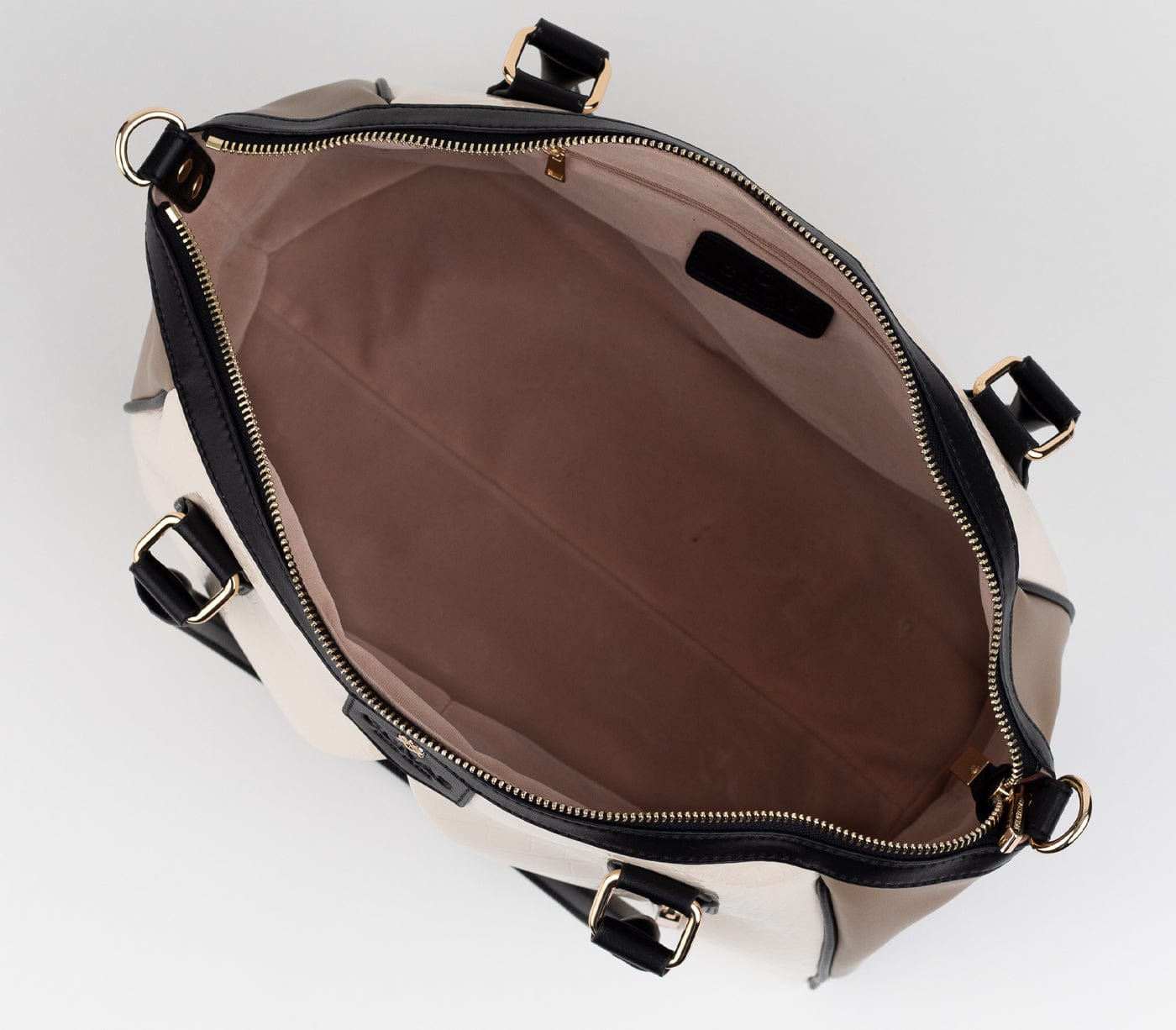 Madison Vegan Leather Handbag for Women | Beige Trio Crossbody Purse | Fashionable & Cruelty-Free | Perfect for Work, Travel & Everyday Use