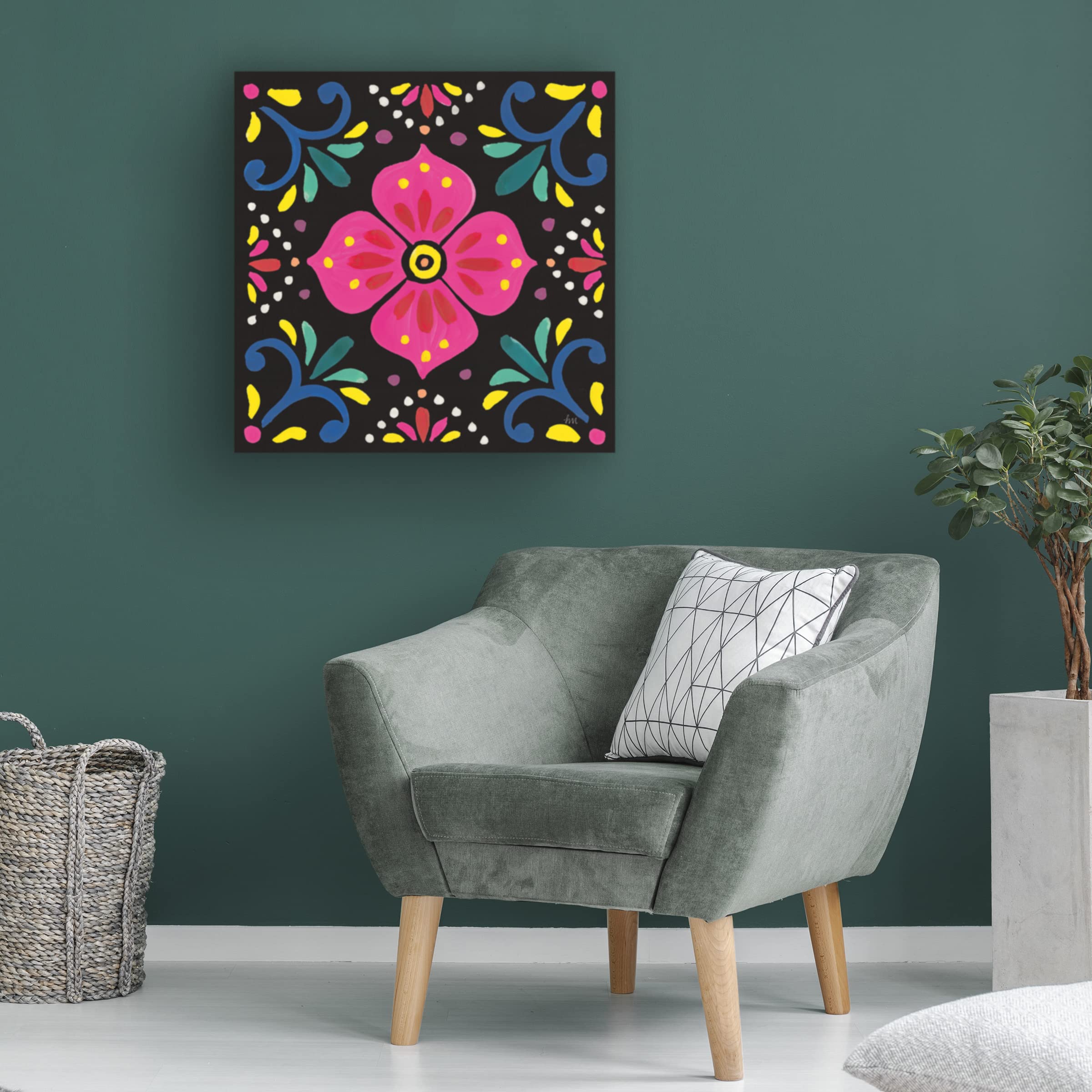 Trademark Fine Art 'Orange Bird III' Canvas Art by Farida Zaman - Vibrant Hand-Painted Wall Decor for Living Room, Bedroom & Office