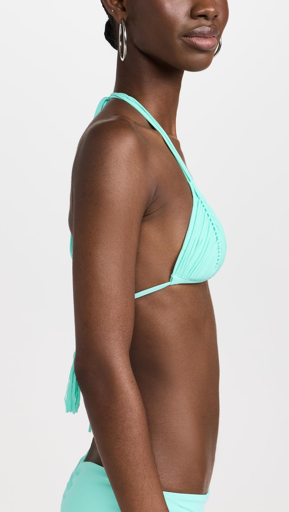 PQ Swim Women's Isla Triangle Bikini Top - Adjustable Back Tie, Removable Padded Swimwear for Women | Perfect for Beach Vacation, Pool Party & Summer Getaways