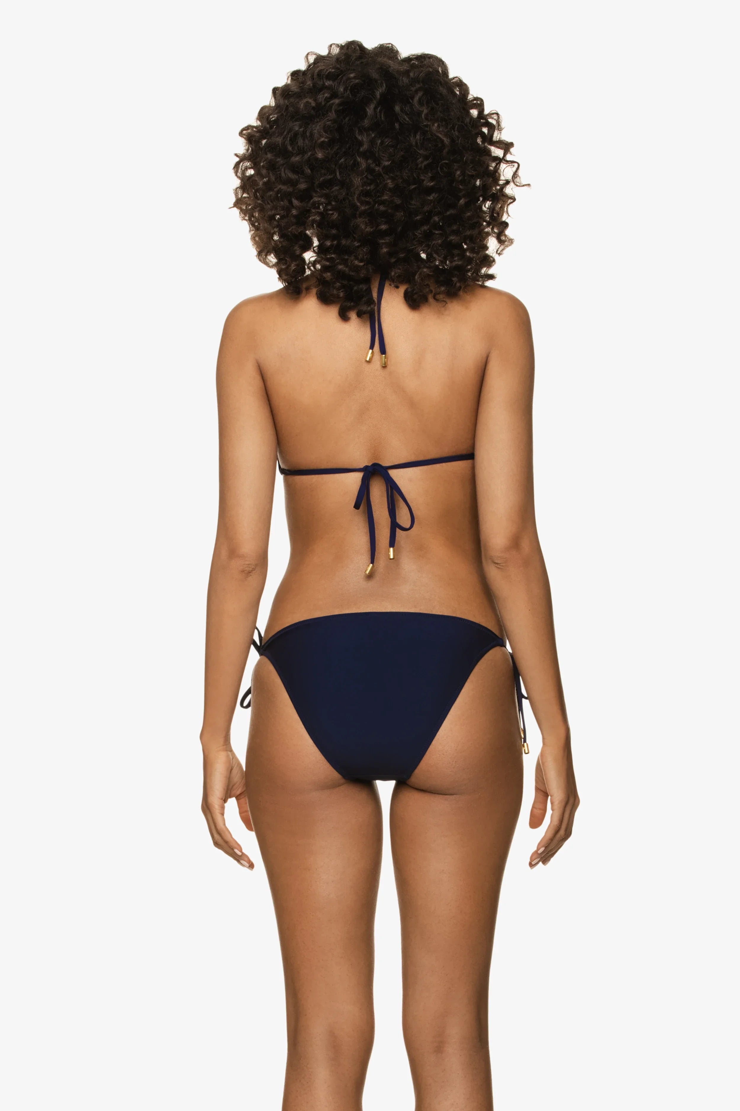 Sexy Navy Blue String Bikini Bottom - High Waisted Cheeky Swimwear for Women | Perfect for Beach Vacations, Pool Parties & Summer Getaways