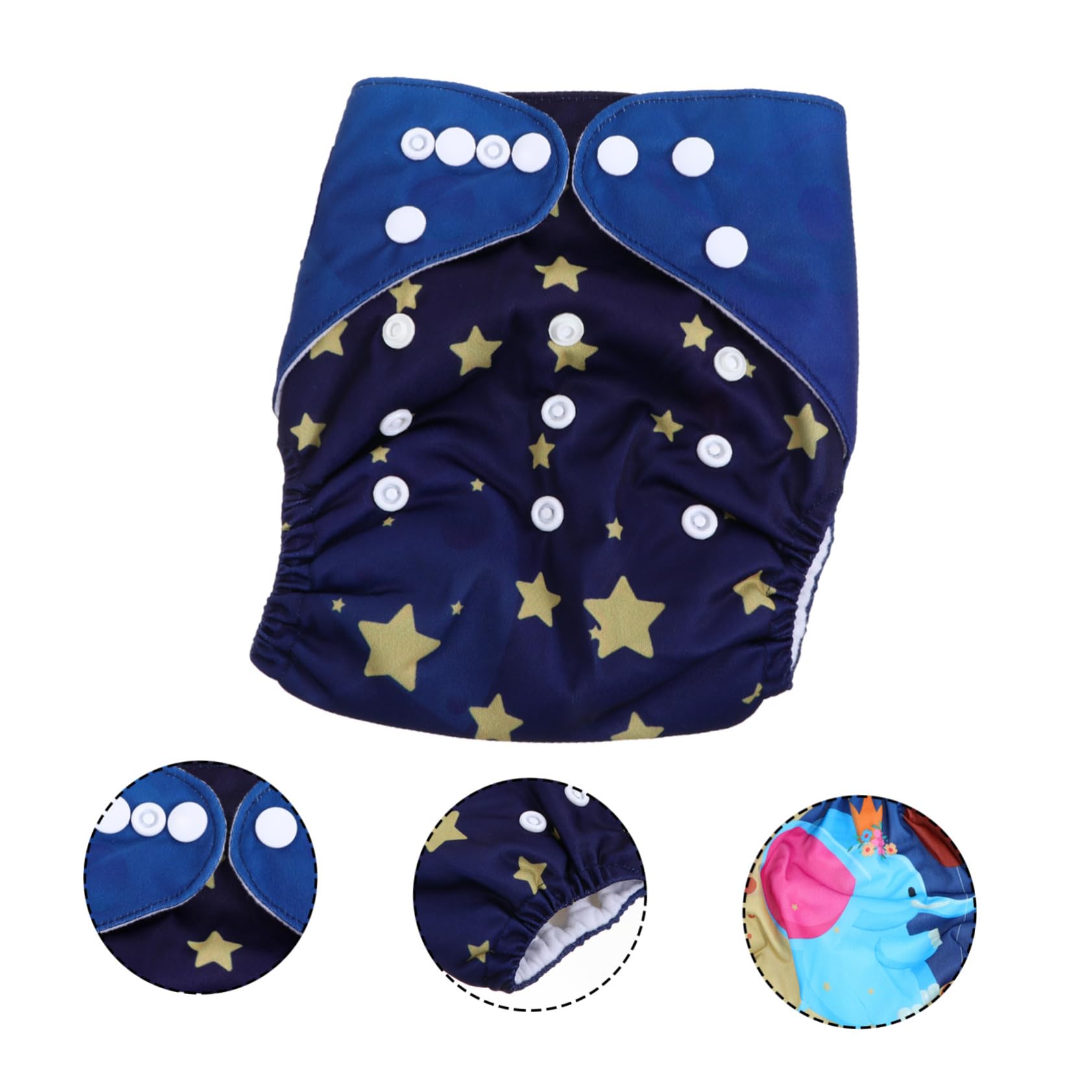 UPKOCH 3 Pack Reusable Baby Cloth Diapers - Waterproof Washable Training Pants for Newborns & Toddlers | Eco-Friendly Nappies for Potty Learning & Overnight Protection