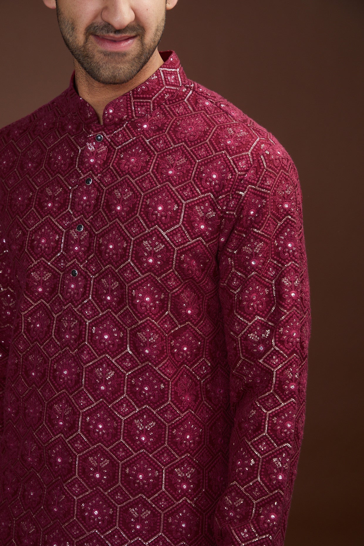 Elegant Light Maroon Embroidered Kurta for Women | Traditional Indian Tunic Top | Perfect for Festivals, Weddings & Casual Wear