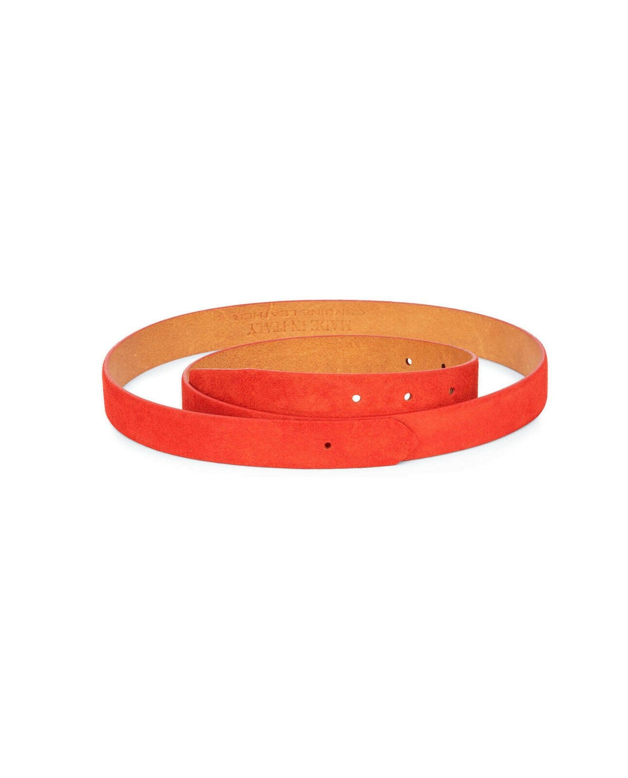 Premium Red Suede Leather Belt Straps for Dunhill Replacement - 1 Inch Width for Men & Women | Perfect for Dress, Casual & Office Wear
