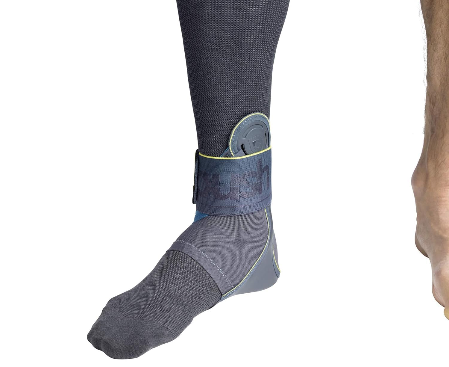 Push Sports Ankle Brace Kicx - Adjustable Support for Sprains & Injuries, Easy-On Design Based on Pro Taping (Right Small) - Ideal for Running, Basketball & Volleyball Recovery