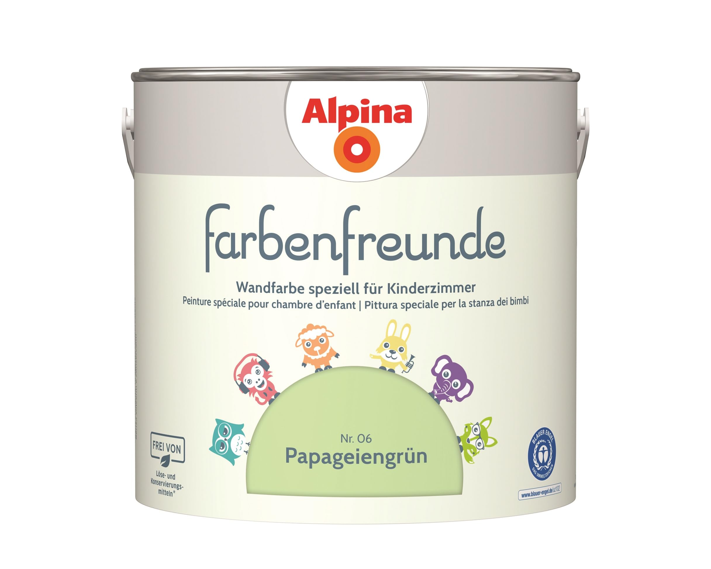 Vibrant & Safe Farbenfreunde Wall Paint - 2.5 Liters Non-Toxic Kids Room Paint for Children's Bedrooms & Playrooms - Perfect for Nursery, Daycare & Creative Spaces