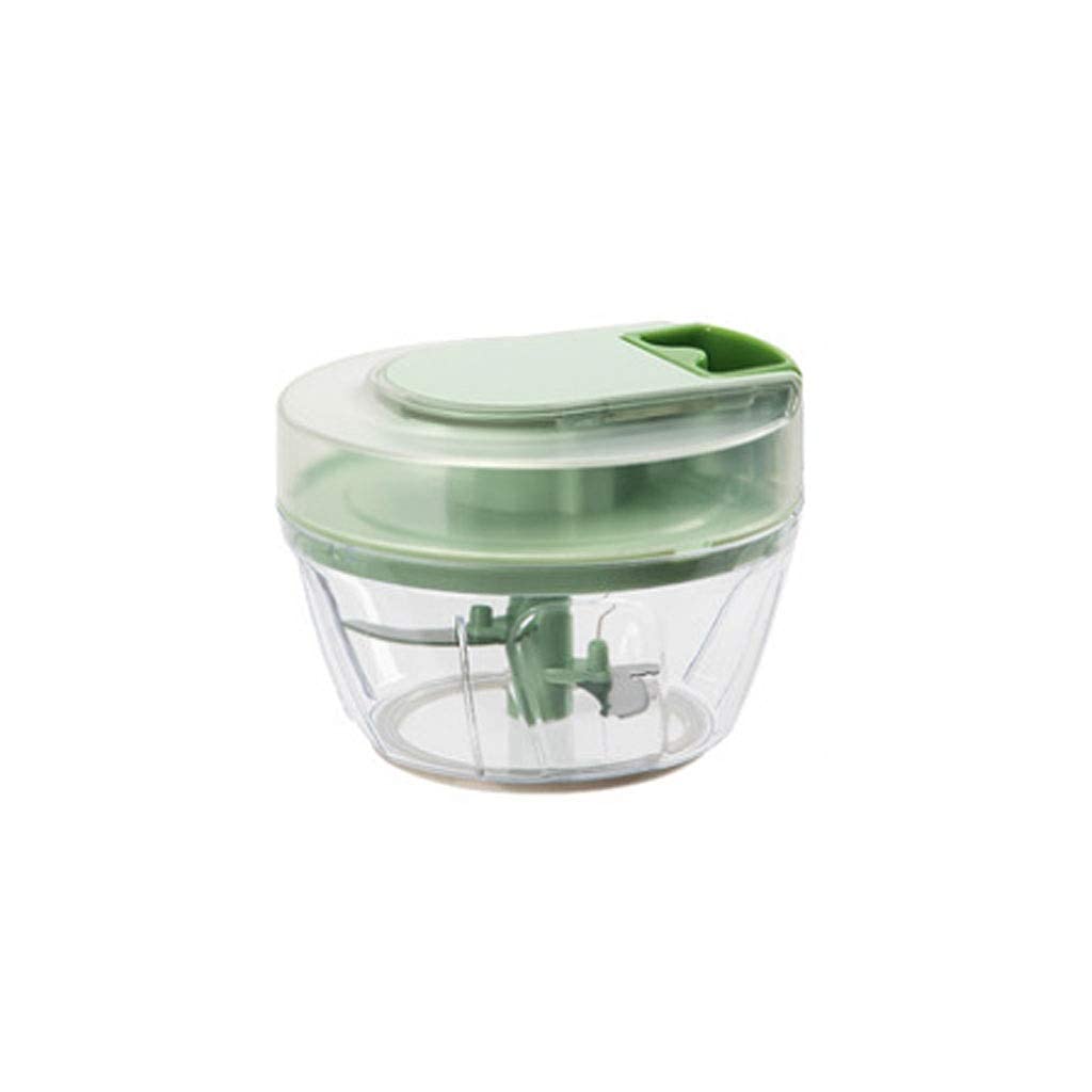 DIEFMJ Manual Food Chopper - Hand-Pulled Rope Operated Vegetable Slicer & Shredder for Onion, Garlic, Salad - Durable Kitchen Gadget for Meal Prep, Cooking & Healthy Eating