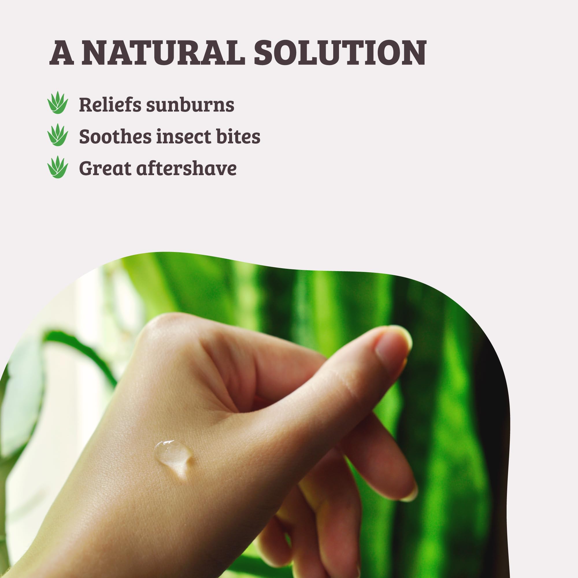 GONATURALS® Pure Organic Aloe Vera Gel for Face, Skin & Hair Care - 250ml Hydrating Moisturizer with Vitamins A, C & E - Soothes Dry, Sensitive & Sunburned Skin - Made in Germany - Perfect for Post-Sun Care, Daily Hydration & Hair Treatment