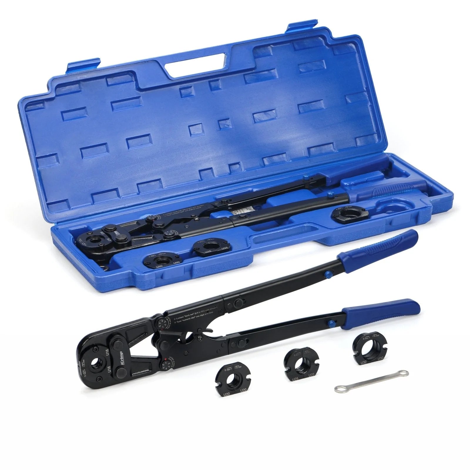 IWS 1632B Heavy Duty Folding Handle Press Tool with Interchangeable Die Sets - Perfect for Jewelry Making, Metal Stamping & DIY Craft Projects