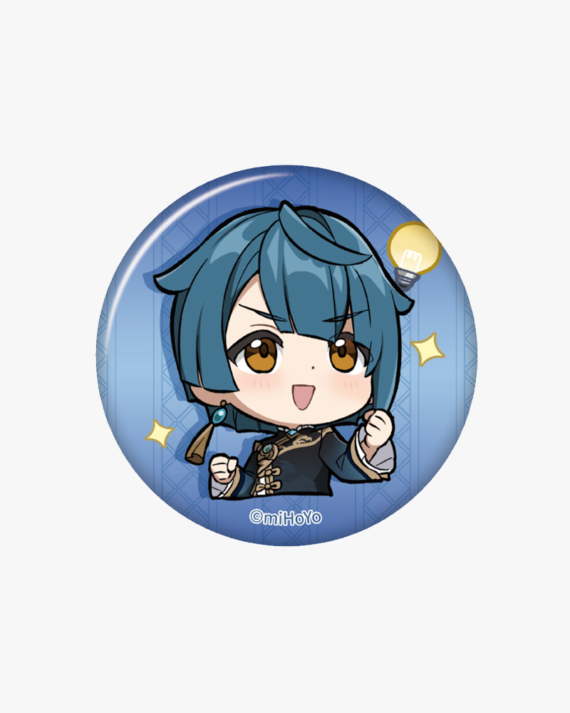 Genshin Impact© Chibi Character Emote Badge Vol.2 - Cute Anime Collectible Pins for Backpacks, Jackets & Cosplay - Perfect for Gamers & Anime Fans