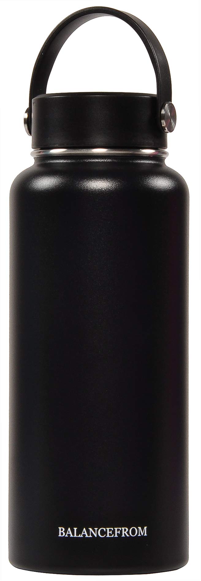 Signature Fitness Double-Wall Vacuum Insulated Stainless Steel Water Bottle - 20oz/32oz, 3 Lids (Straw/Flip/Sport), BPA Free, Leakproof, Hot & Cold Retention for 24 Hours - Perfect for Gym, Hiking, Office & Travel
