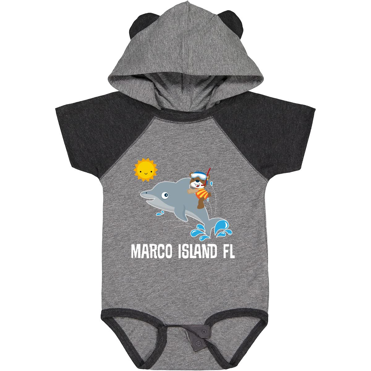 Inktastic Marco Island Florida Vacation Baby Bodysuit - Cute Infant Onesie for Beach Trips & Family Getaways