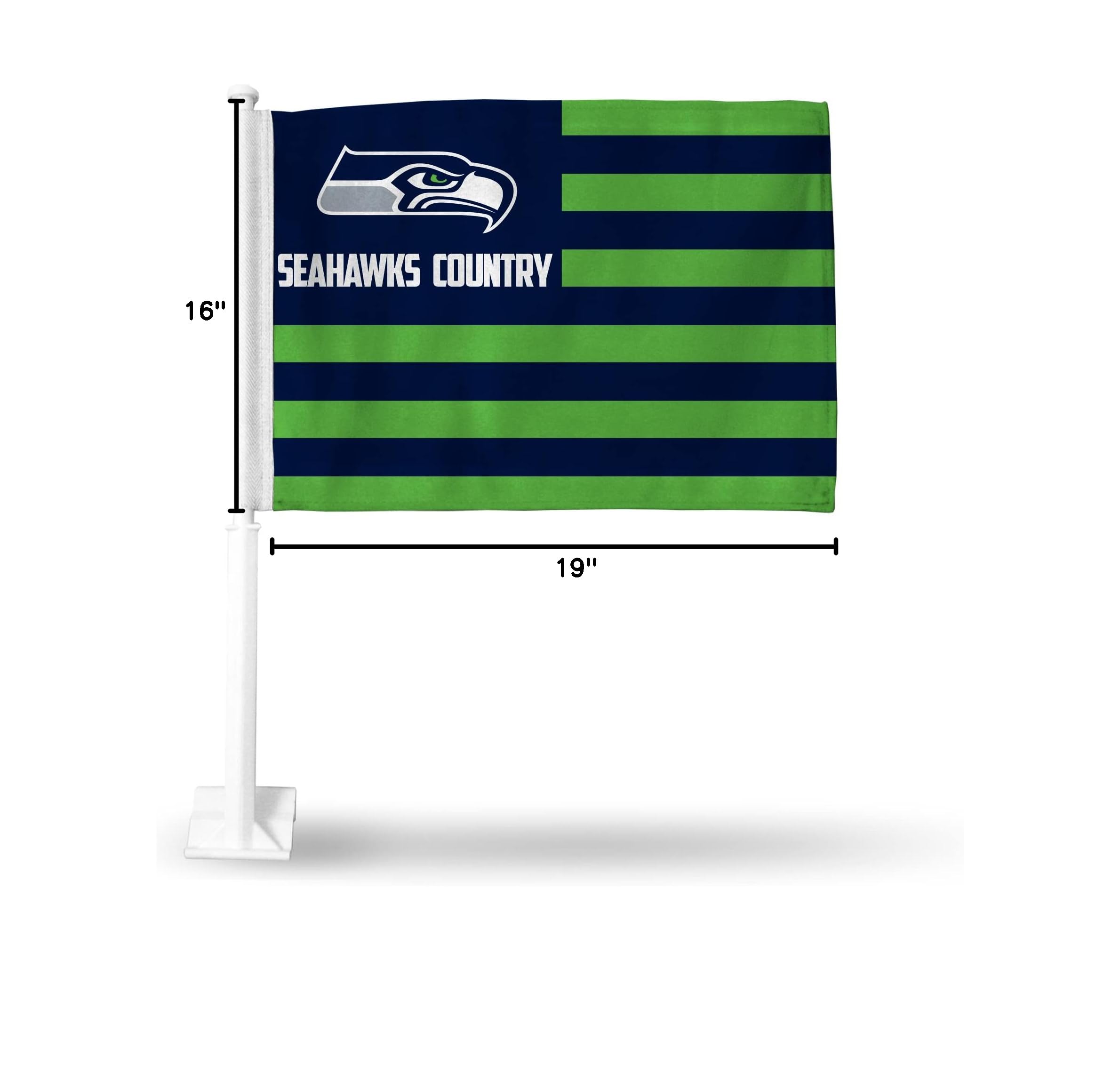 NFL Car Flag Double Sided - Premium Team Logo Car Accessory for Game Day, Tailgating & Road Trips - Officially Licensed Rico Industries