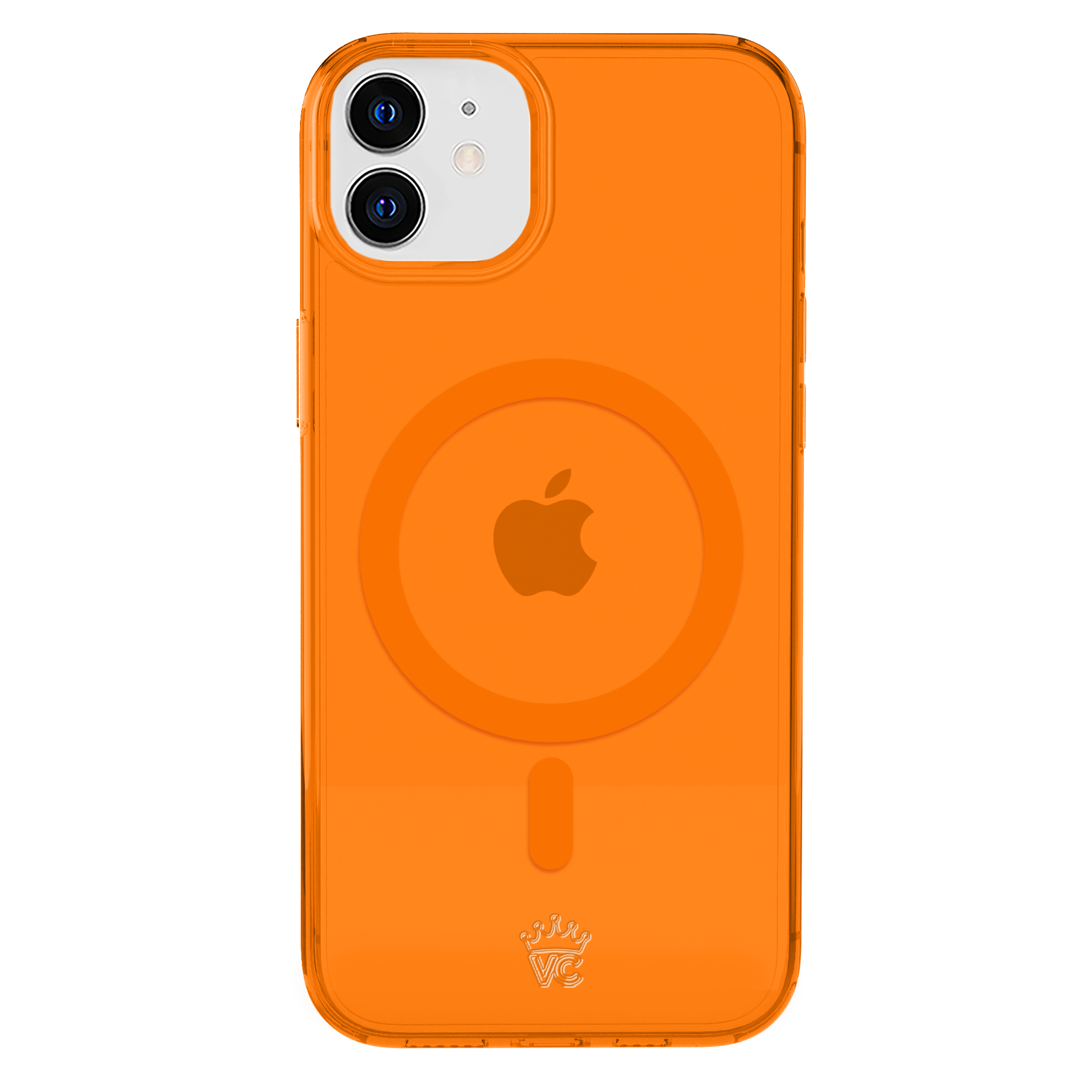 Neon Orange Clear iPhone Case - Shockproof & Scratch-Resistant Protective Cover for iPhone [Model] - Perfect for Outdoor Activities, Sports & Daily Use