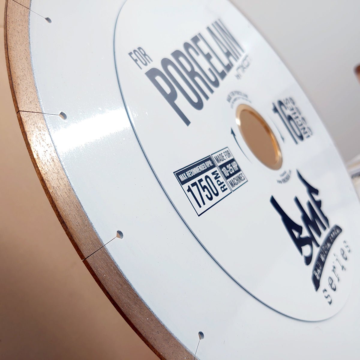 BMF™ Silent Continuous Rim Diamond Saw Blade for Hard Materials - Perfect for Cutting Tile, Granite, and Porcelain in Construction and DIY Projects