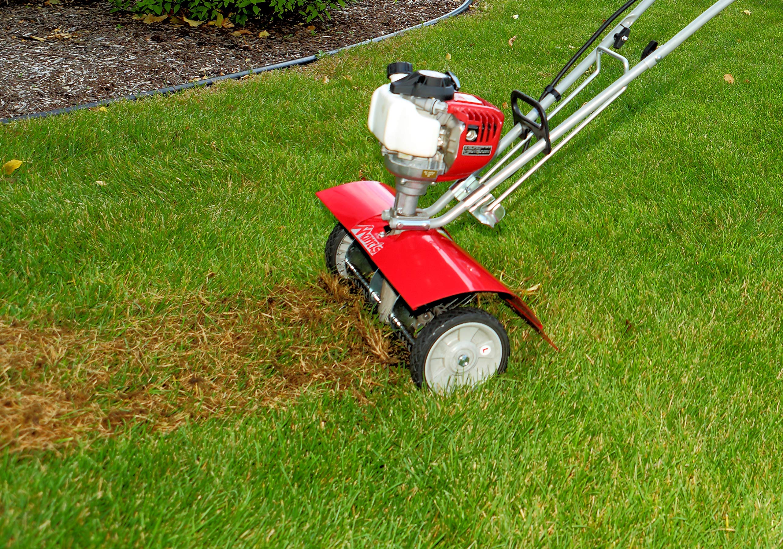 Mantis 5222 Power Tiller Dethatcher Attachment - Heavy Duty Lawn Aerator & Garden Cultivator for Soil Preparation | Perfect for Spring Lawn Care, Yard Maintenance & Professional Landscaping