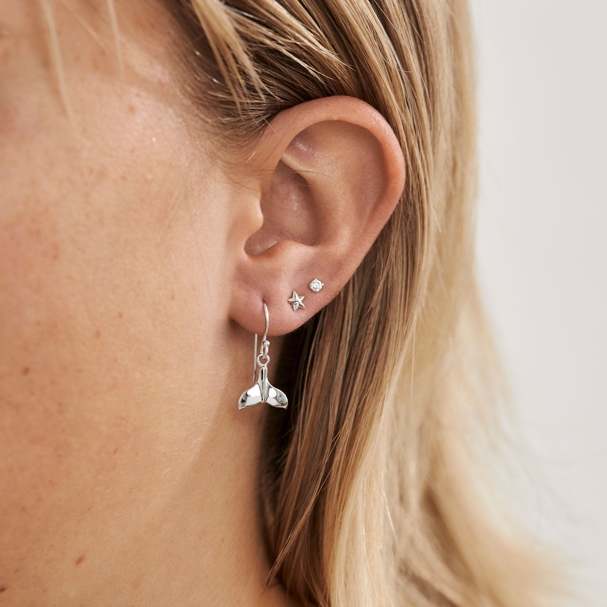 Whale Tail Earrings for Women - Sterling Silver Avalon Dangle Earrings - Perfect for Beach, Boho & Ocean Lover Jewelry Gifts