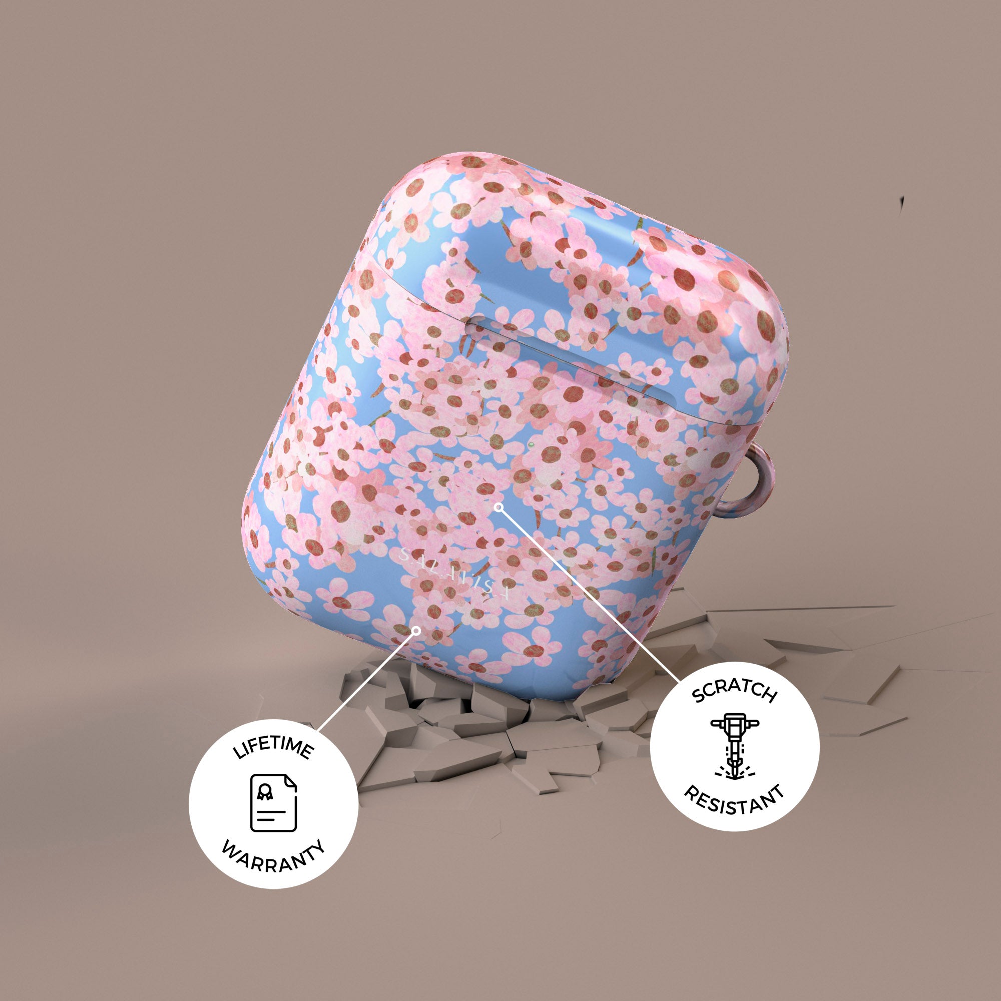 Cute Floral AirPods Case for Summer - Trendy Protective Cover for AirPods 1/2/3 Pro - Perfect for Travel, Workouts & Everyday Use